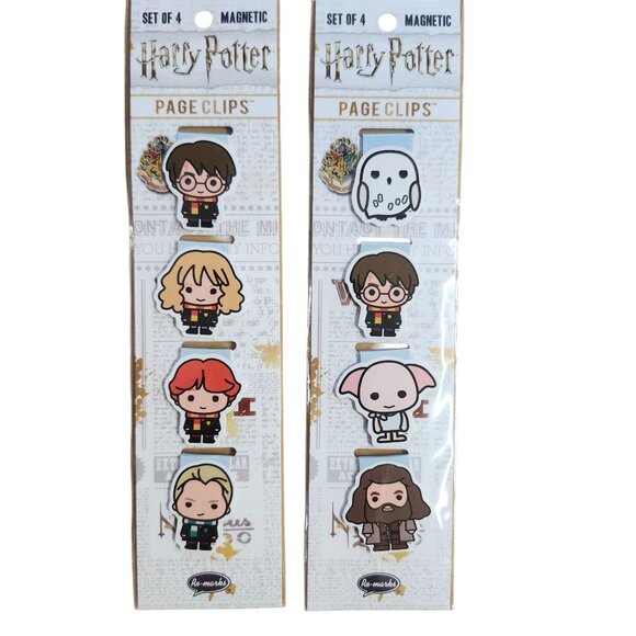 Harry Potter Other - Harry Potter Magnetic Clips Set/8 Harry Hermione Ron Draco Hagrid Dobby Hedwig